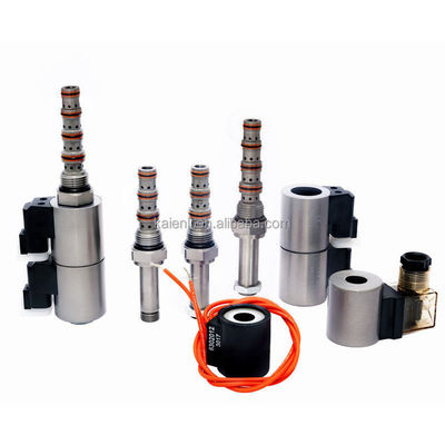 4 via 3 posizione cartuccia valvola solenoide avvitata bobina tipo connettore gemello