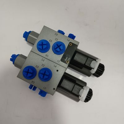 Valvola idraulica industriale di 315 bar 6 vie 2 posizione doppia valvola solenoide
