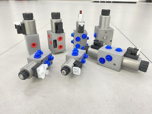 60bar 2 posizione Valvola solenoide idraulica Otto vie JIS porti di olio